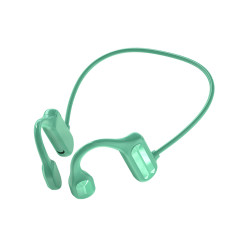 Casque Vert à Conduction Osseuse Bluetooth 5.2 - Ecouteur sans fil - Autonomie 13h - Waterproof IPX5 - Noir
