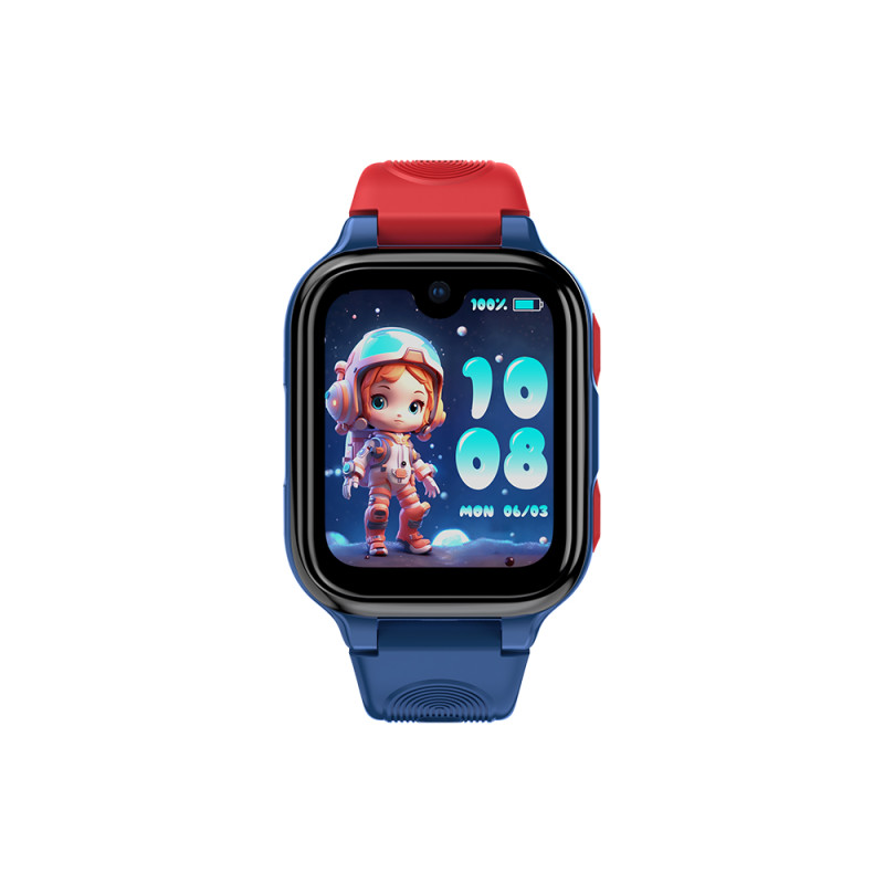Montre Connectée Enfant 4G GPS LAGENIO AMOLED 8GB | Appels & Sécurité - Coloris Bleu / Rouge