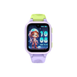 Montre Connectée Enfant 4G GPS LAGENIO AMOLED 8GB | Appels & Sécurité - Coloris Violet / Vert