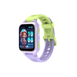 Montre Connectée Enfant 4G GPS LAGENIO AMOLED 8GB | Appels & Sécurité - Coloris Violet / Vert