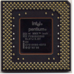 Intel Pentium MMX FV80503200 | Processeur Vintage 200 MHz Socket 7