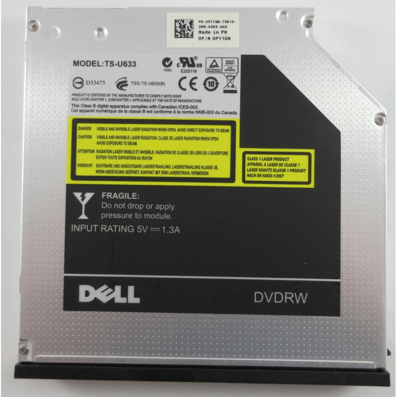 Lecteur Graveur DVD Portable TS-u633 – Slim SATA 9,5 mm