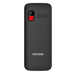 Téléphone Senior Konrow Senior 280 Next 4G Double SIM Noir - Avec Station de charge