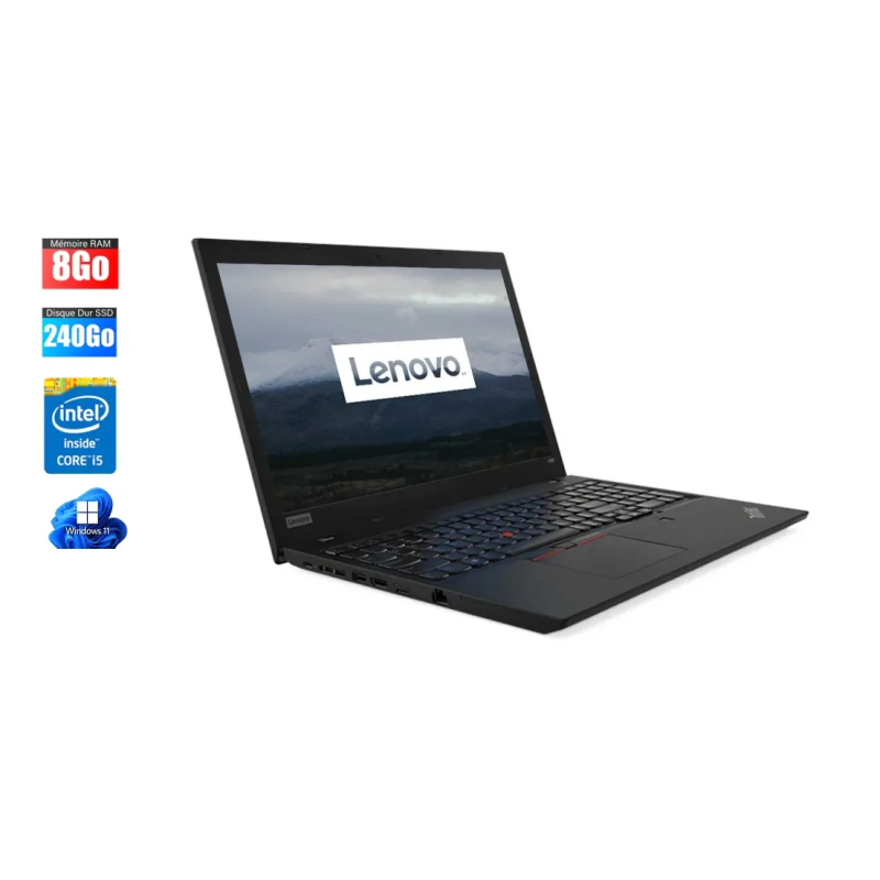 Lenovo ThinkPad L590 i5 8eme Génération, 8Go RAM, SSD 256Go