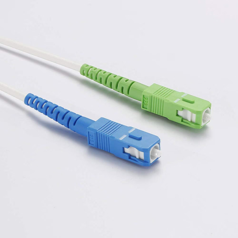 Jarretière Optique SC/APC 3 m Blanche | Cordon Fibre pour Box FTTH