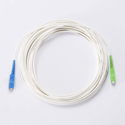 Jarretière Optique SC/APC 3 m Blanche | Cordon Fibre pour Box FTTH