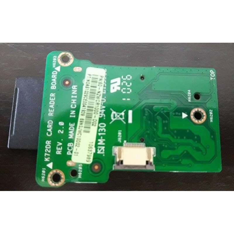 Carte Module USB/SD Pour ASUS K72J - Connecteur TY178V, Compatible K72JR, Occasion Fonctionnel