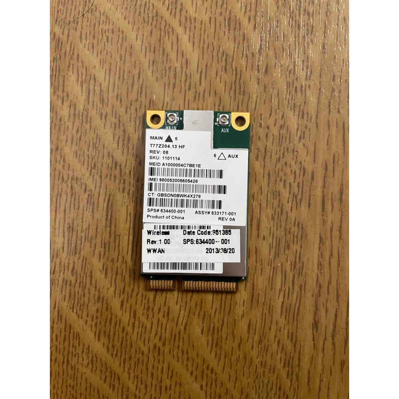 Carte Wifi pour HP Folio 9470m
