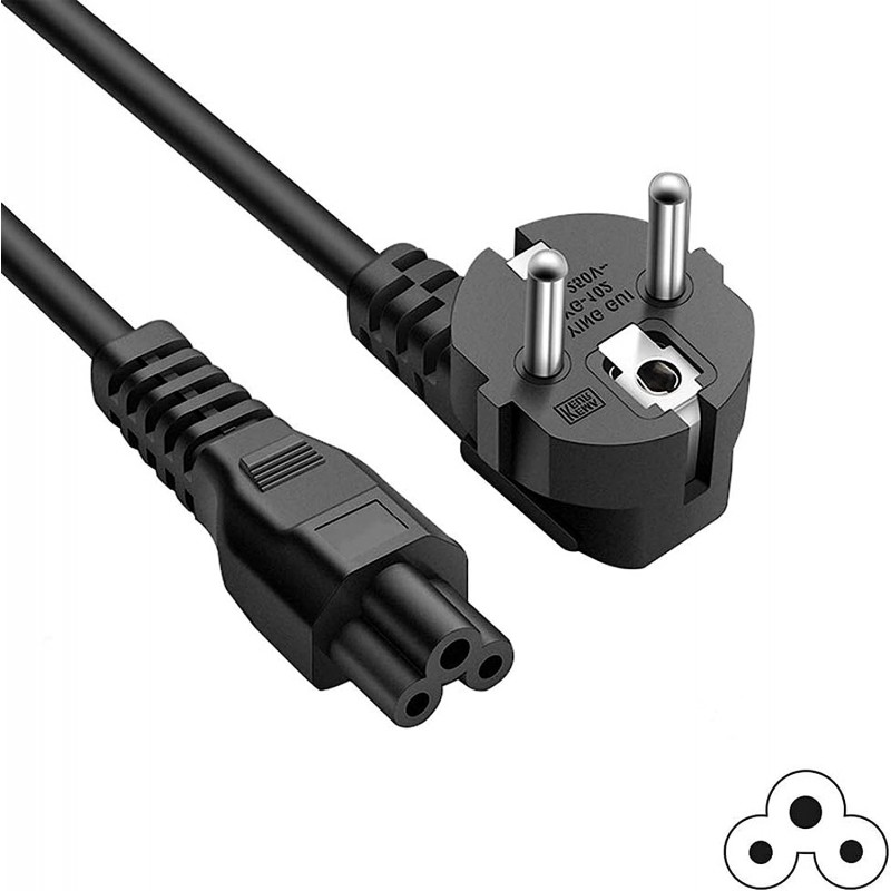 3-Prong 4FT Cordon d'alimentation Câble pour ordinateur portable