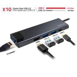 Station d'accueil portable USB-C 3.0 Advance Xpand Smart