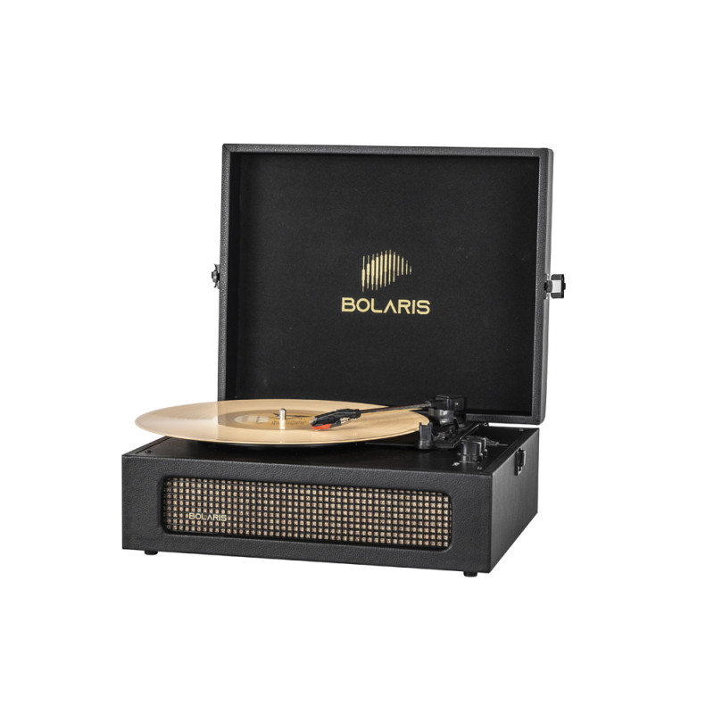 Platine vinyle Bolaris Bluetooth 6 W - Modèle Brasilia - Coloris Noir