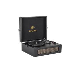 Platine vinyle Bolaris Bluetooth 6 W - Modèle Brasilia - Coloris Noir