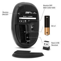 Souris sans fil Advance Drift 2