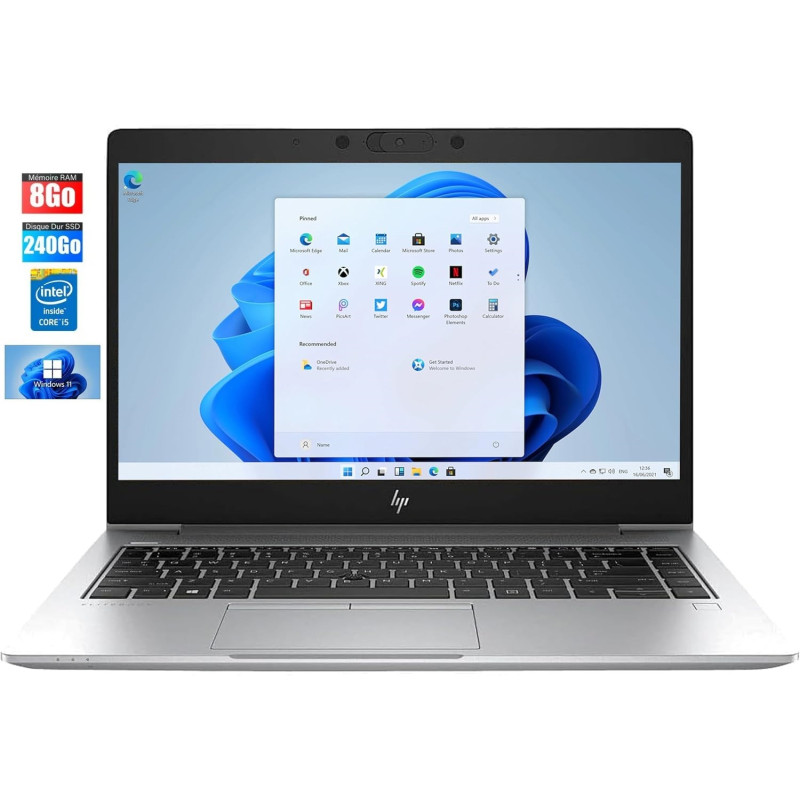 HP EliteBook 840 G6 Reconditionné - i5-8265U / 8 Go RAM / SSD 256 Go