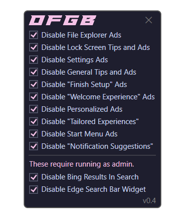 Libérez Windows 11 des Publicités : Le Guide Ultime pour un PC Sans Distractions avec OFGB