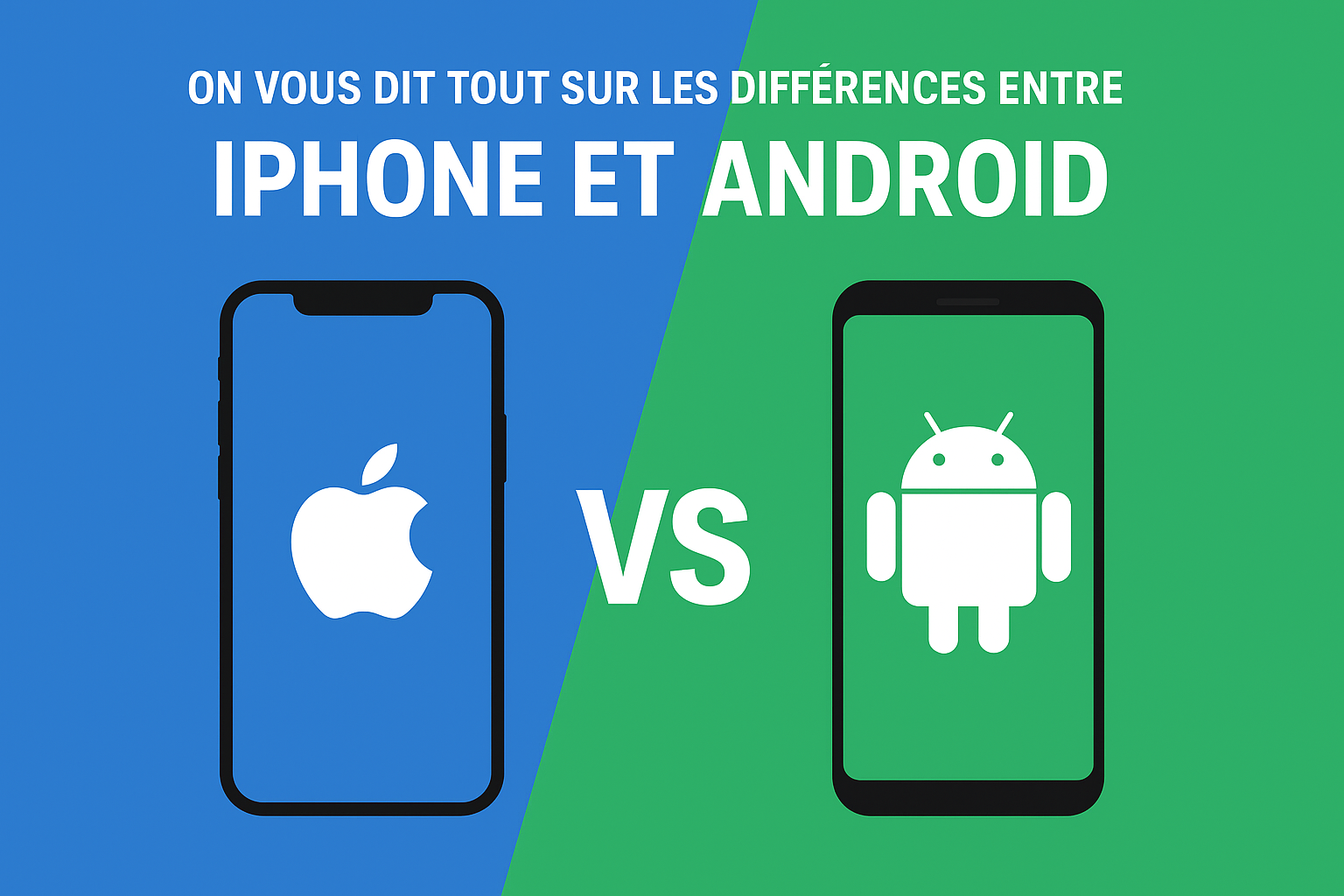 On vous dit tout sur les différences entre iPhone et Android